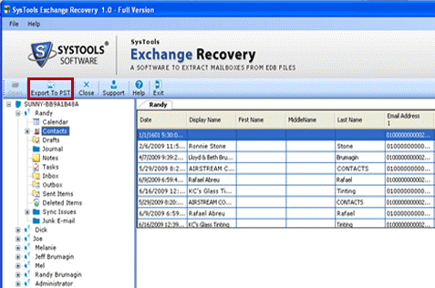 Exchange Mailbox Screenshot 1