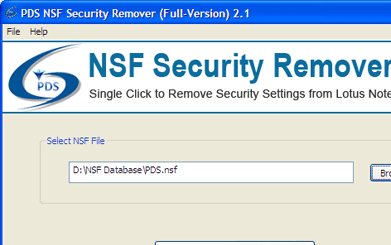 Notes Database Local Security Remover Screenshot 1