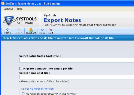 Notes into Outlook Screenshot 1