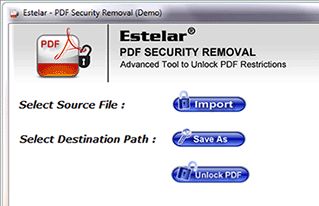 Unlock Secured PDF Files Screenshot 1