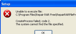 Repair RAR Free Screenshot 1
