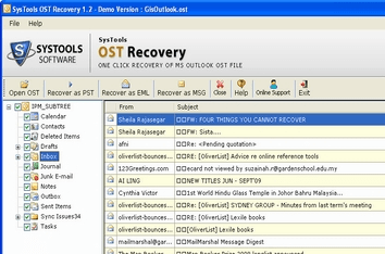 Free Tool to view OST File Screenshot 1