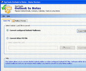 Export Outlook to Lotus Notes Contact Screenshot 1