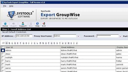 Novell GroupWise 8 to Outlook Screenshot 1