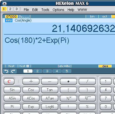 HEXelon MAX calculator Screenshot 1