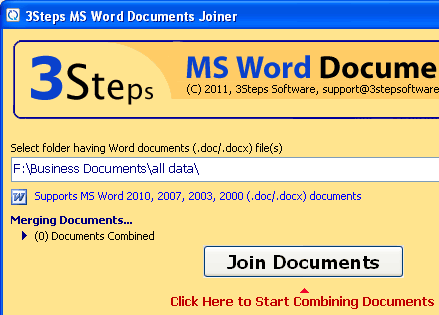 Documents Merge Tool Screenshot 1