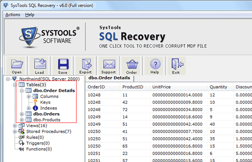 MS SQL Server Database Recovery Screenshot 1