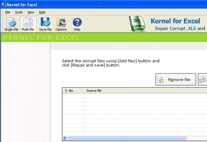 Repair Excel 2003 Screenshot 1