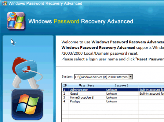 How to Reset Windows Domain Password Screenshot 1