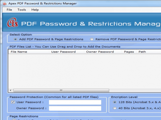 Apex PDF Password Remover Screenshot 1