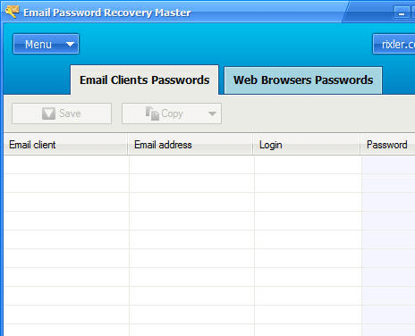 Email Password Recovery Master Screenshot 1