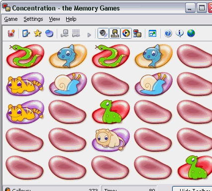 Concentration - the Memory Games Screenshot 1
