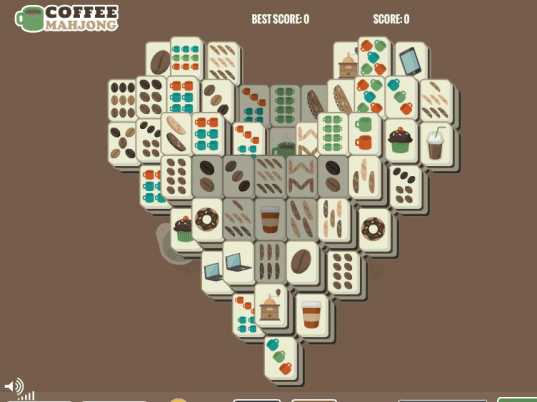 Coffee Heart Mahjong Screenshot 1