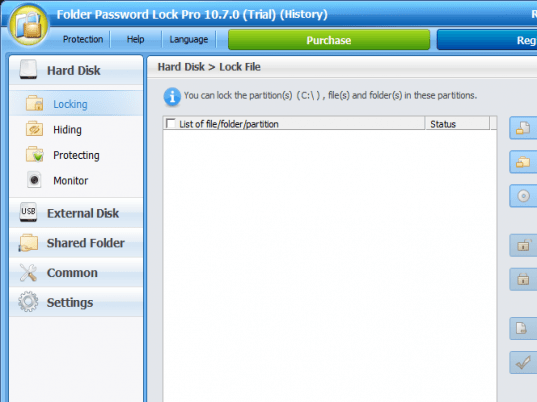 Folder Password Lock Pro Screenshot 1