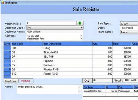 Billing and Accounts Management Tool Screenshot 1