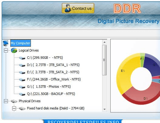 Image Recovery Software Screenshot 1
