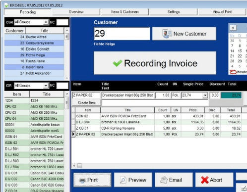 Invoice Creator Screenshot 1
