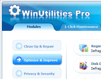 Windows 7 System Optimizer Screenshot 1