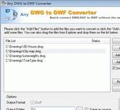 DWG to DWF Converter 2010 Screenshot 1