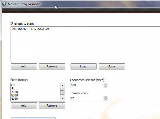 HTTP Proxy Scanner Screenshot 1