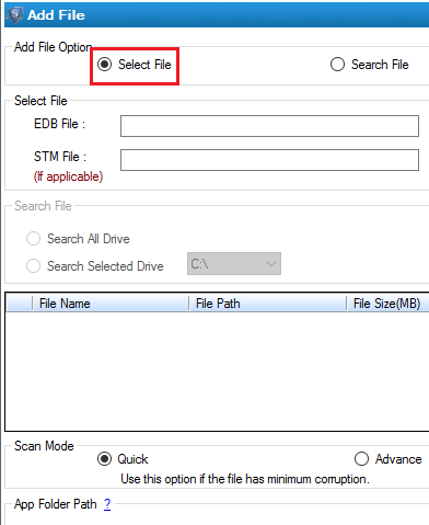 EDB File Extension Screenshot 1