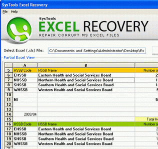 Repairing Excel Files and Documents Quickly Screenshot 1