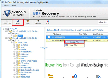 Fix NTBackup BKF Error Screenshot 1