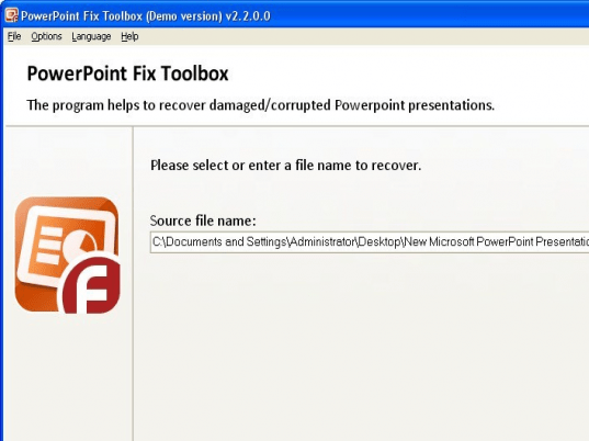 PowerPoint Fix Toolbox Screenshot 1