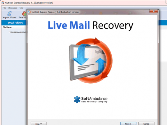 SoftAmbulance Live Mail Recovery Screenshot 1