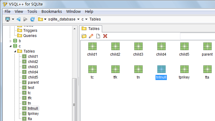 VSQL++ for SQLite Screenshot 1
