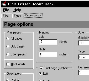 Bible Lesson Record Book Screenshot 1