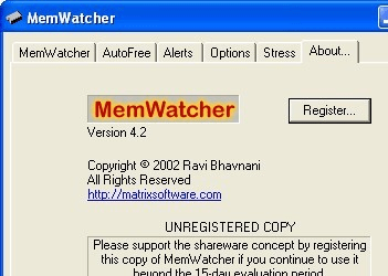 MemWatcher Screenshot 1