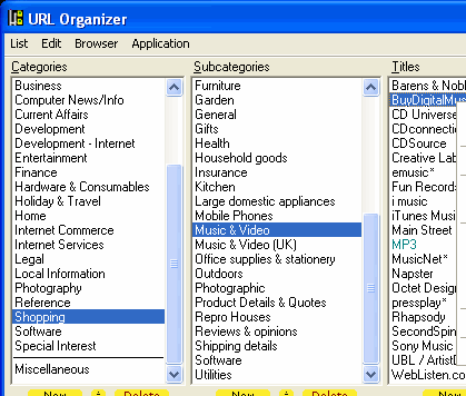URL Organizer 2 Screenshot 1
