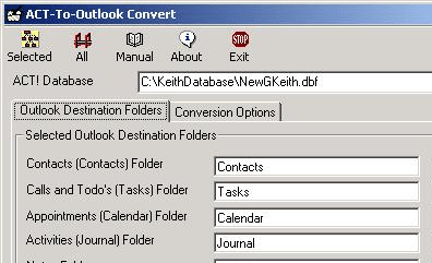 ACT-To-Outlook Convert Screenshot 1
