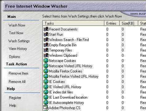 Free Internet Window Washer Screenshot 1