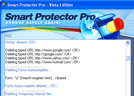 1Smart Protector Pro - Internet Eraser Screenshot 1