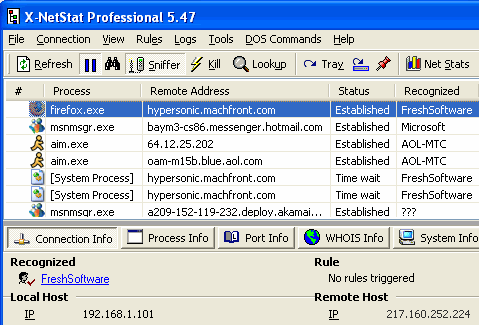 X-NetStat Professional Screenshot 1