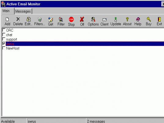 Active Email Monitor Screenshot 1