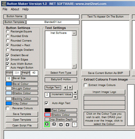 Button Maker v1.0 Freeware Screenshot 1