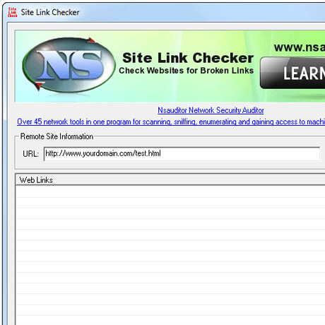 SiteLinkChecker Screenshot 1