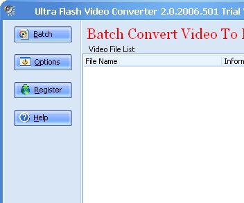 Ultra Video To Flash Converter Screenshot 1