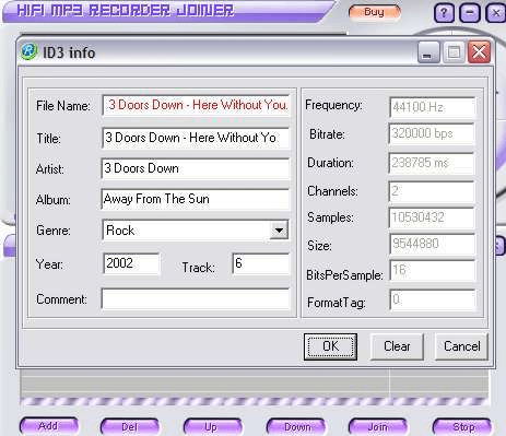 HiFi MP3 Recorder Joiner Screenshot 1