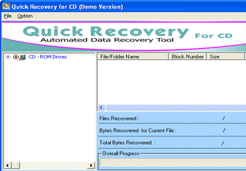 Quick Recovery for CD - A Data Recovery Software Screenshot 1