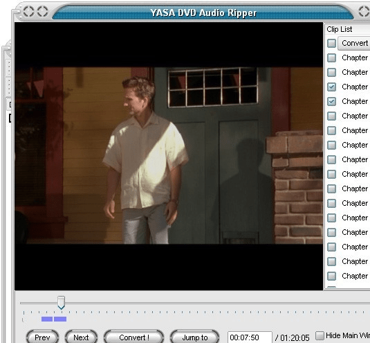 YASA DVD Audio Ripper Screenshot 1