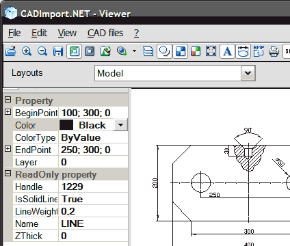 2D / 3D CAD Import .NET: DWG, DXF, PLT Screenshot 1
