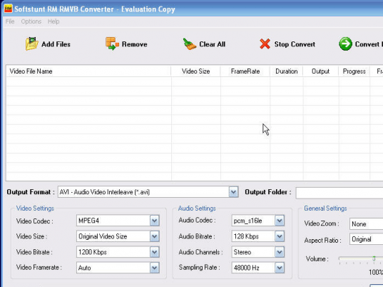 Softstunt RM RMVB Converter Screenshot 1
