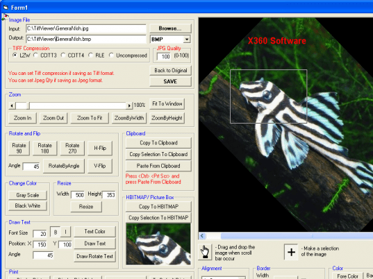 x360soft - Image Viewer ActiveX OCX(Twice Developer License) Screenshot 1