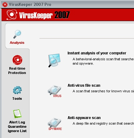 VirusKeeper 2007 Pro Screenshot 1