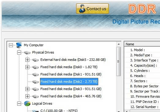 Digital Photo Rescue Software Screenshot 1
