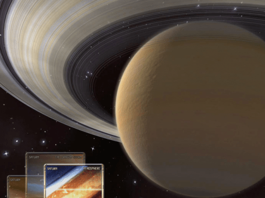 Saturn 3D Space Screensaver Screenshot 1